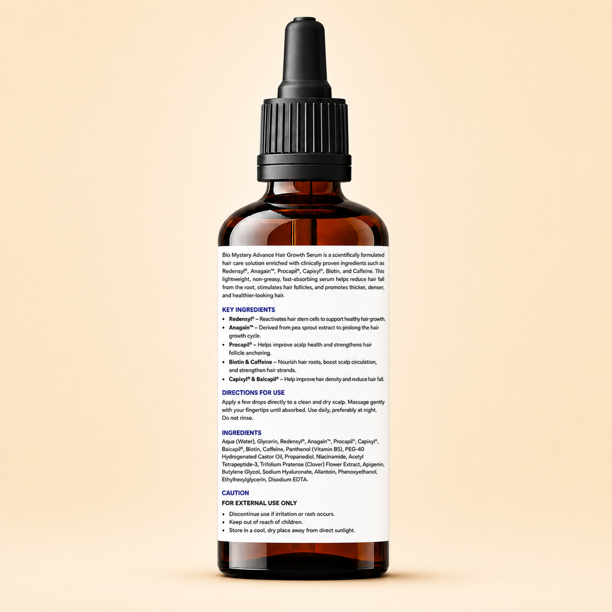 Advanced Hair Growth Serum & Derma Roller